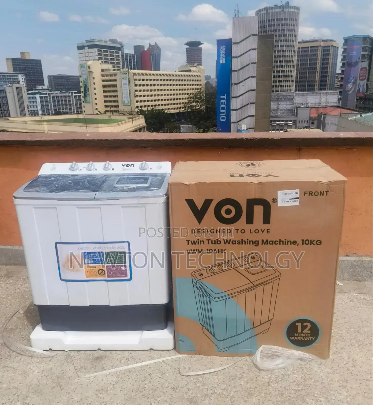 10 KGS Von Twin Tub Washing Machine