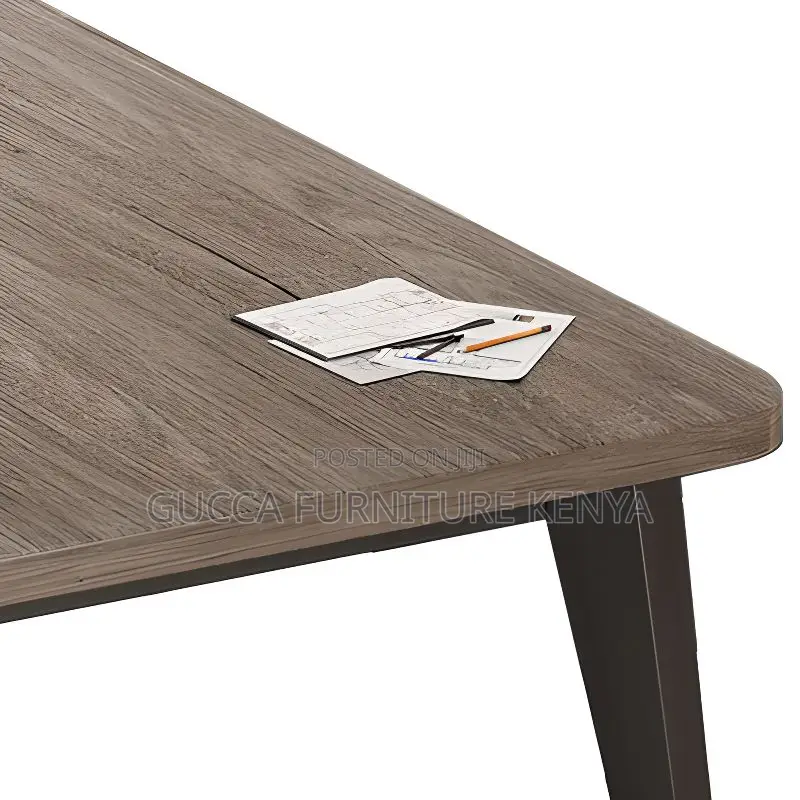 Office Table: Rectangular Office 2-Meters Meeting Wood Table