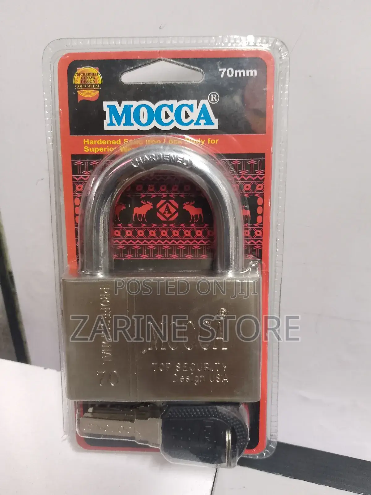 70mm Mocca 4 Keys Padlock for Commercial and Residential Use