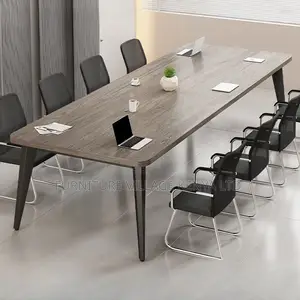 Office Table:Classic Wooden 2-Meter Meeting Table With Stand