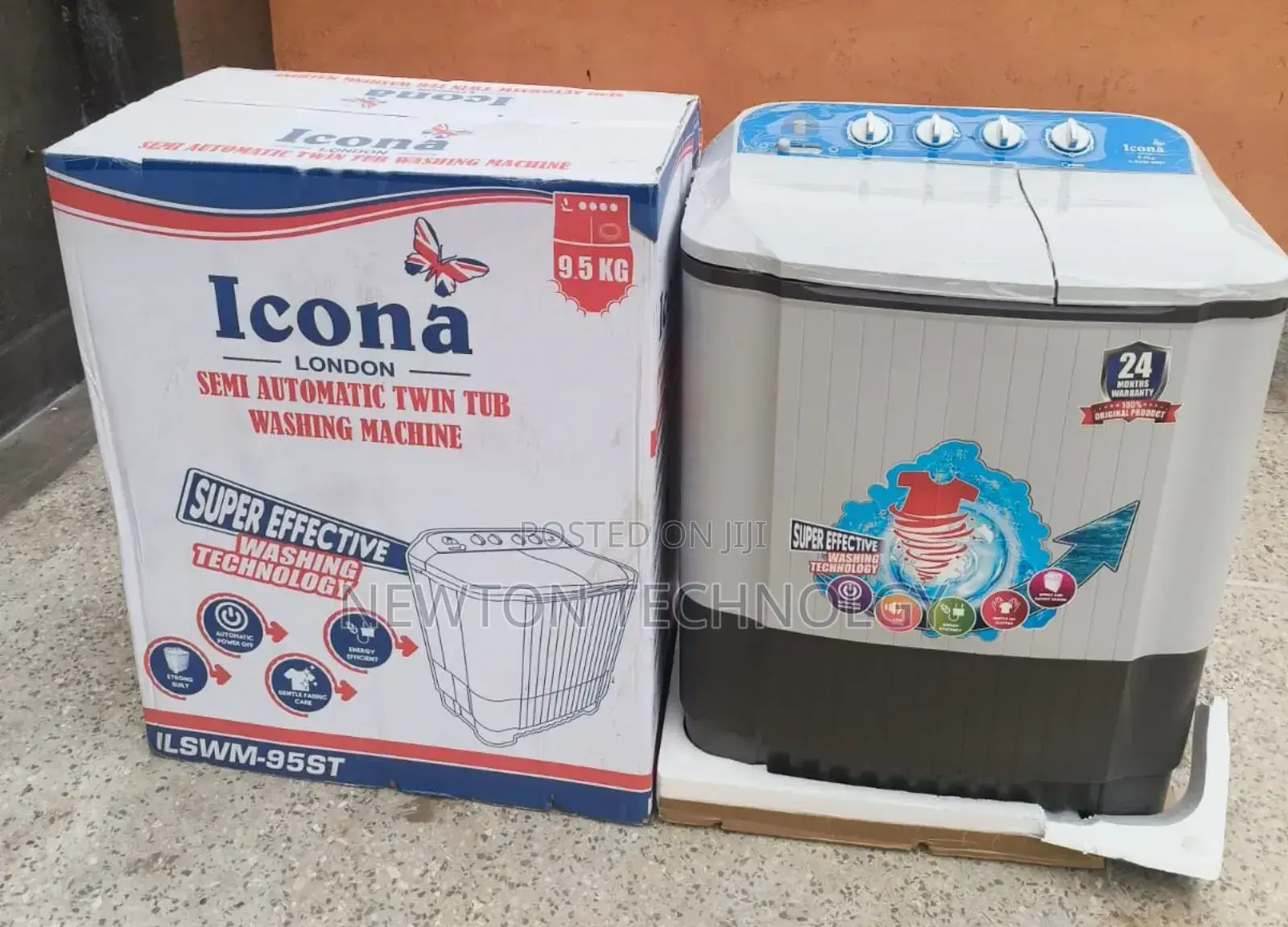 9.5kgs Icona Twin Tub Washing Machine