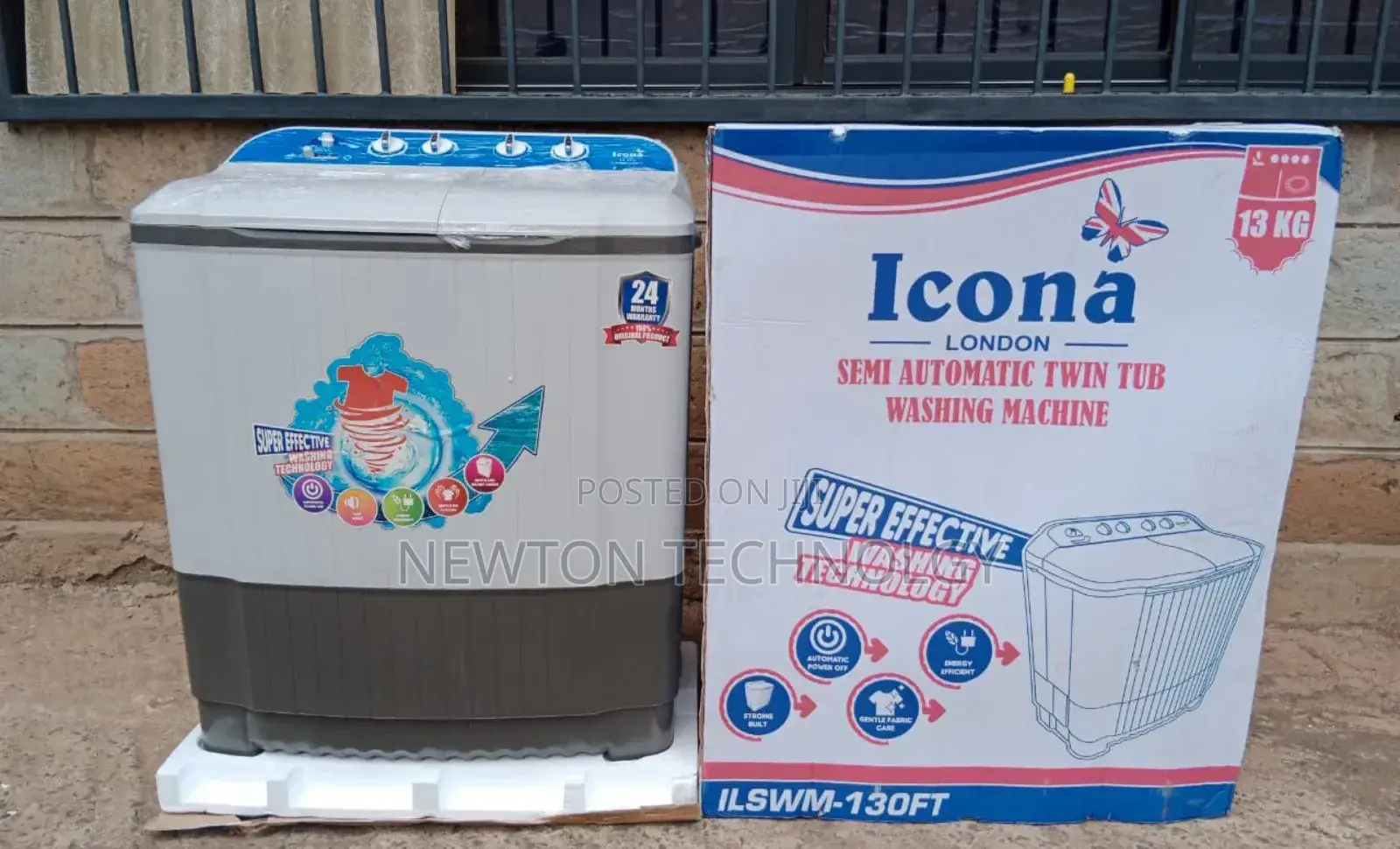 13kgs Icona Twin Tub Washing Machine