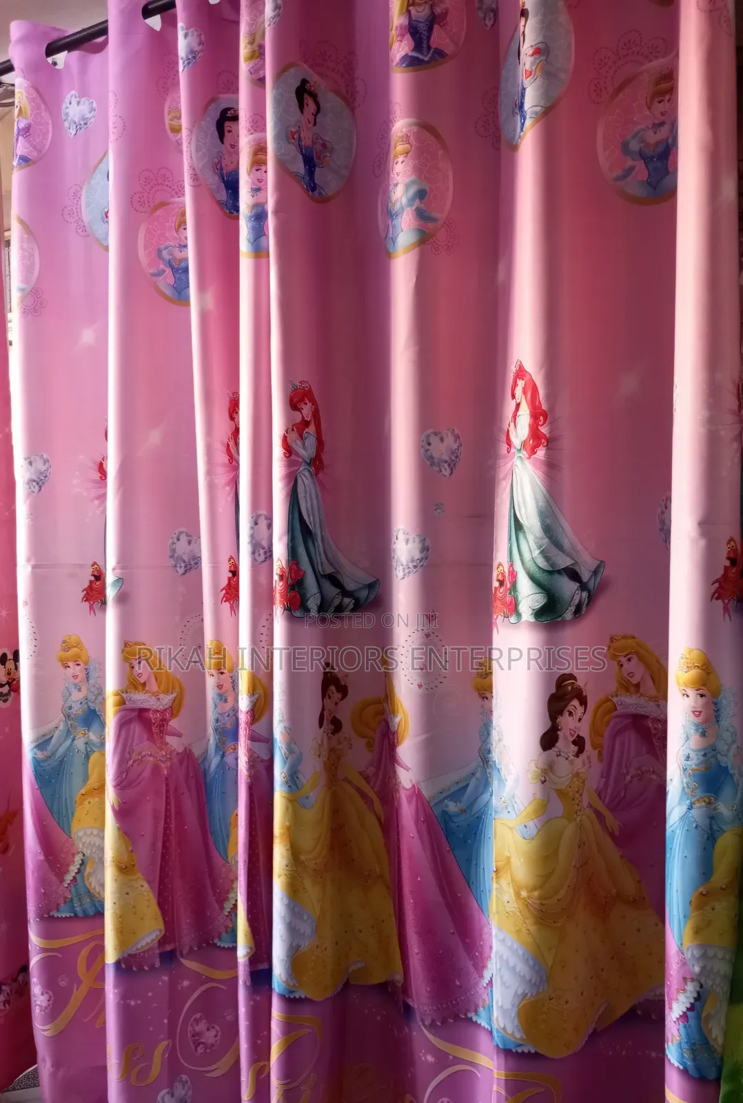 Princess Cartoon Themed Curtains