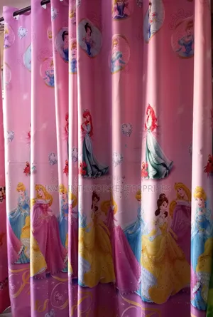 Princess Cartoon Themed Curtains