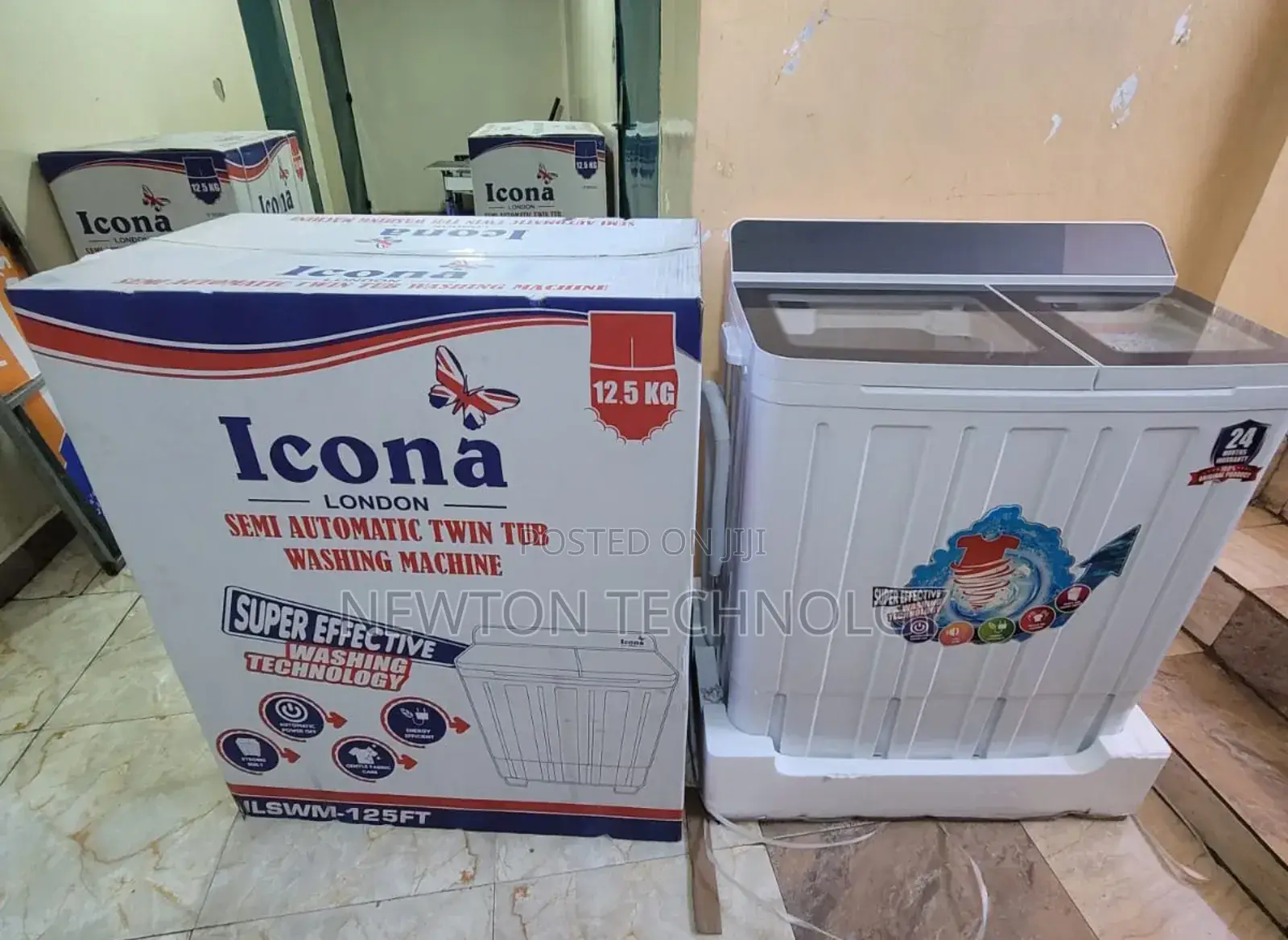 Icona 12.5kgs Twin Tub Washing Machine