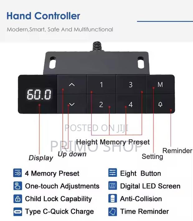 Office Desk; Streamlined Smooth Tabletop Standing Desk - thumbnail 3
