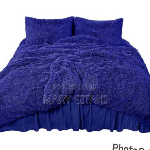 Royal Blue Fluffy Duvets - main view