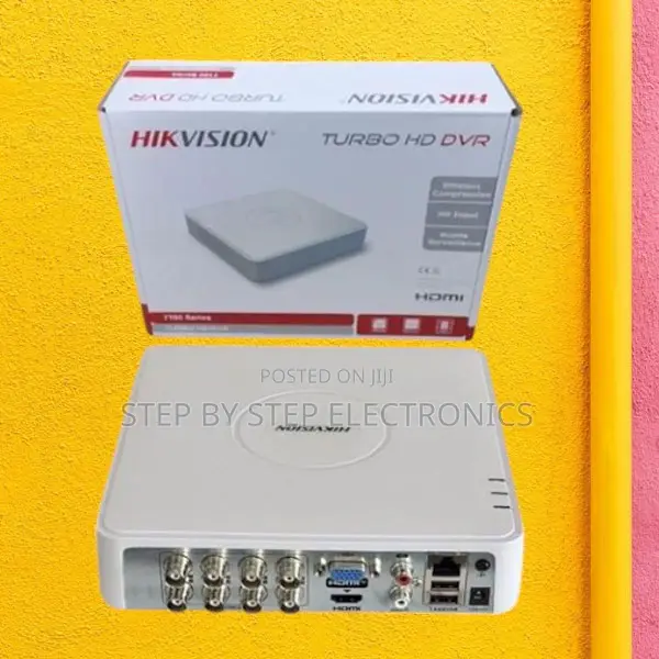 Low-Cost Hikvision 4 Channel Upto 1080p DVR Machine-White