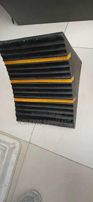 Rubber Wheel Chock Black