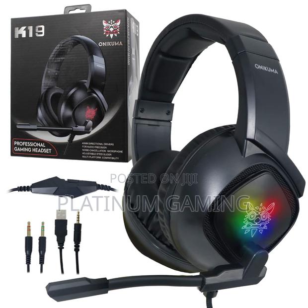 K19 Onikuma Gaming Headphones - main view