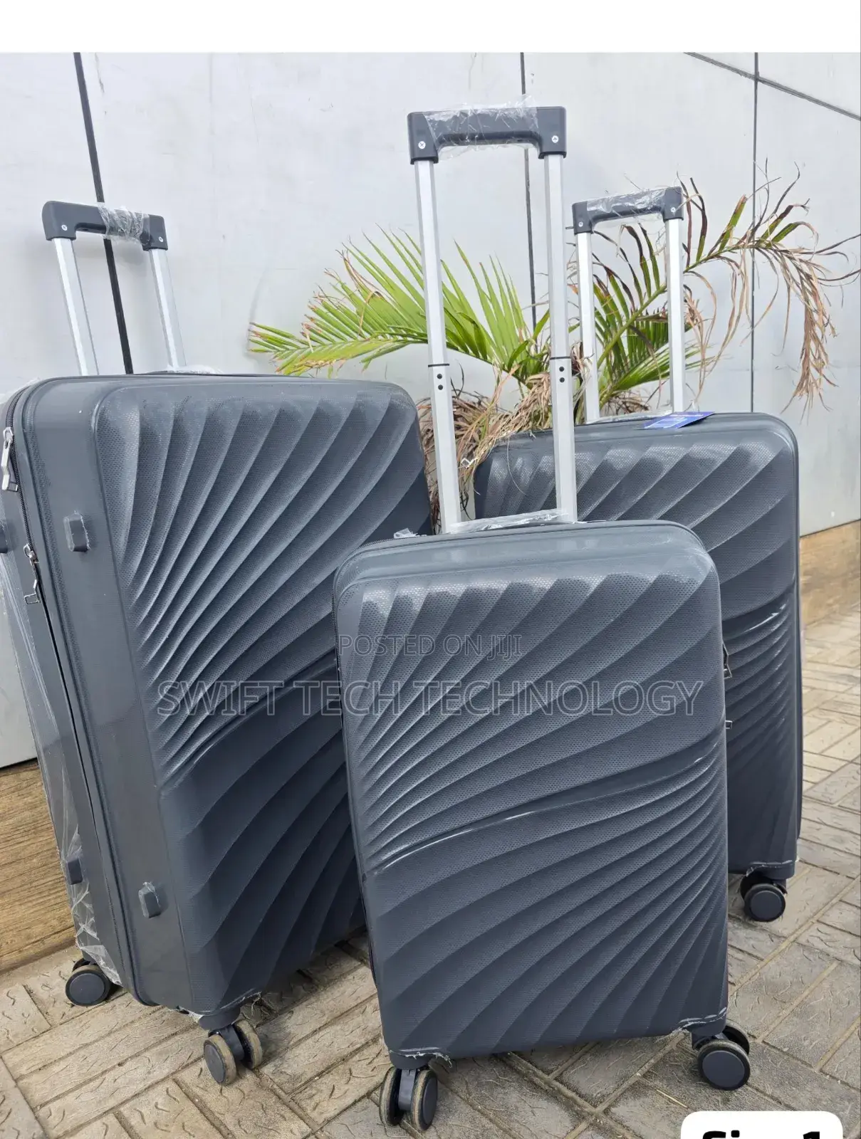 Suitcase 3 in 1 Unbreakable Rubber Travel Bag 