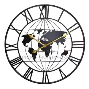 Large World Map Clock