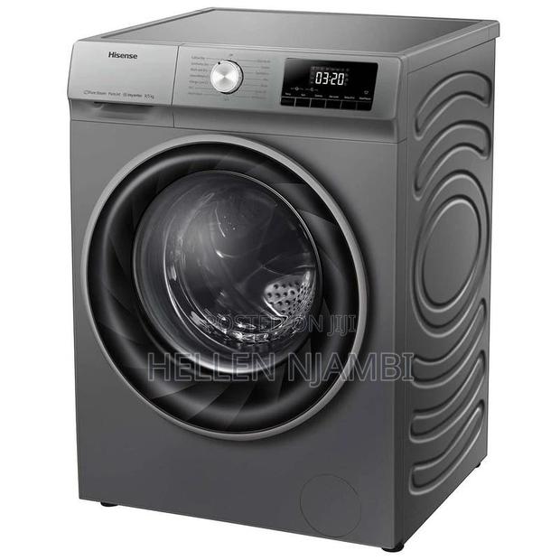 Hisense 7kg Front Load Grey Full Automatic Washing Machine - main view
