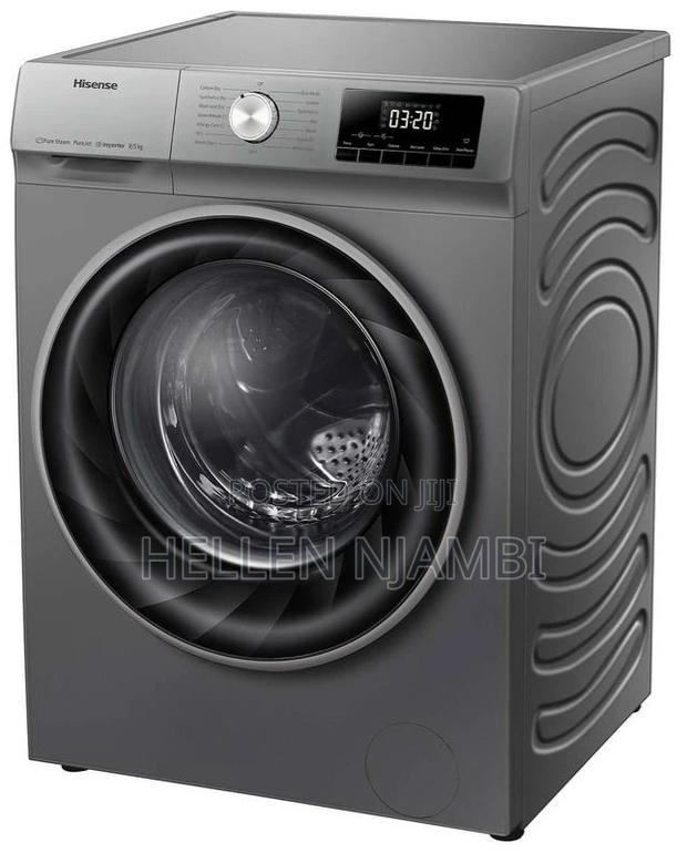 Hisense 7kg Washing Machine Front Load Grey Full Automatic - main view