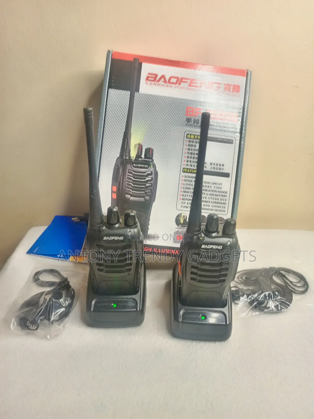 Baofeng Bf-888s Walkie Talkie Portable Two-Way Radio 2pcs Lo