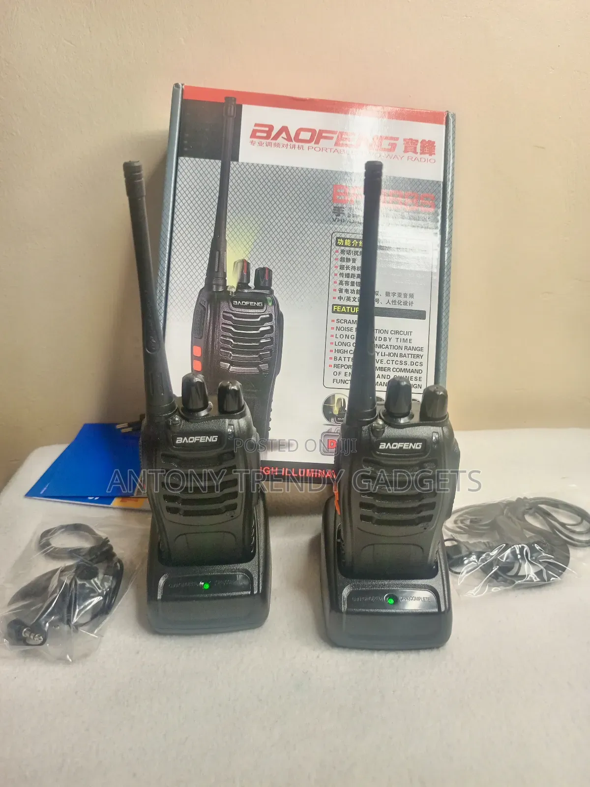 Baofeng Bf-888s Walkie Talkie Portable Two-Way Radio 2pcs Lo