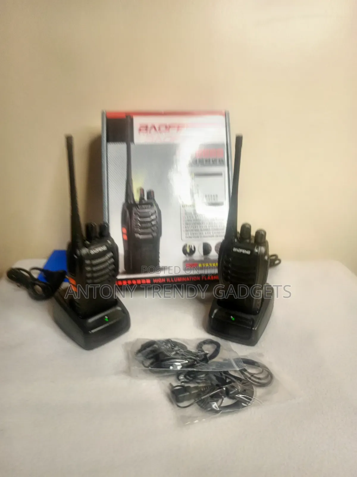 1 Pc Baofeng Walkie-Talkies Bf-888s Plus Long-Range Two-Way