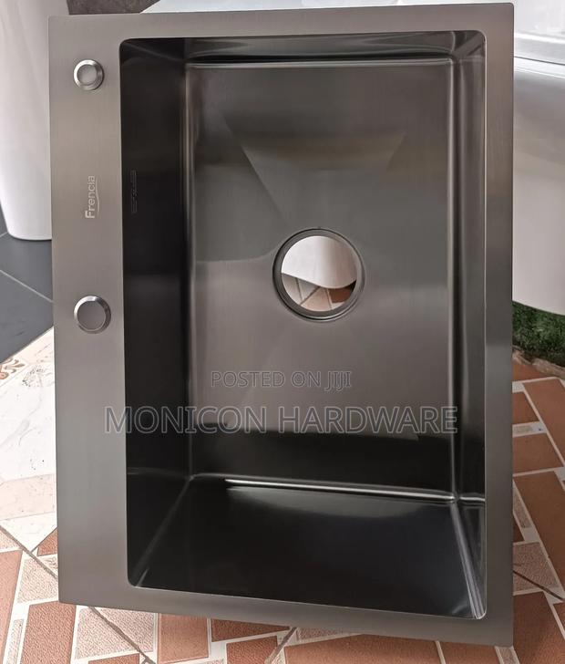 Chrome Kitchen Sink (Black) - main view