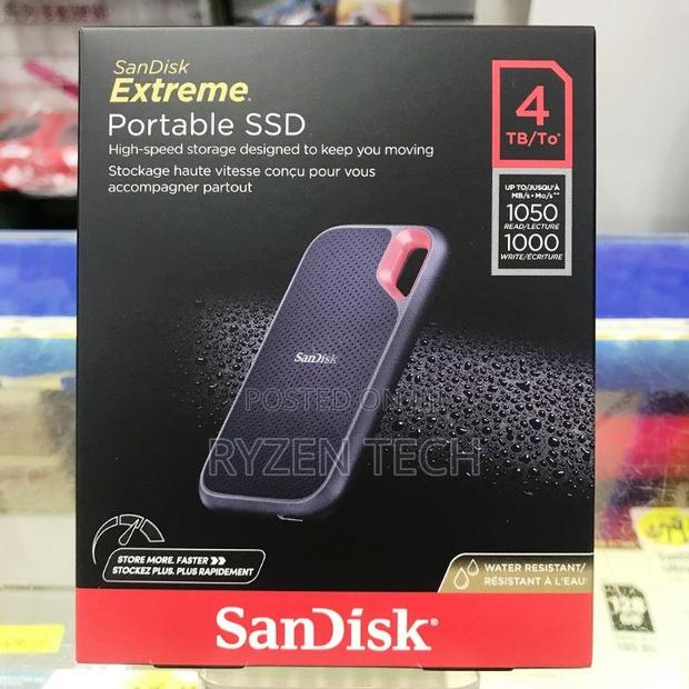 Sandisk E61 4tb Extreme Portable SSD - main view