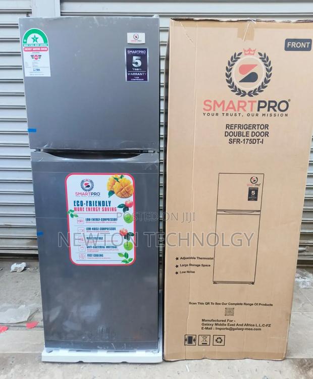 Smart Pro Double Door Refrigerator, 138l - Silver