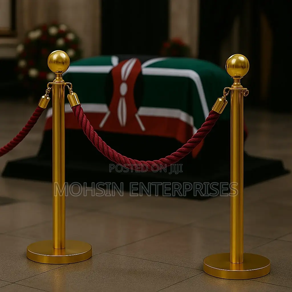 Premium Gold Queue Stand – Organized & Elegant