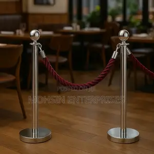 Professional Premium Silver Queue Stand – Organized & Unique