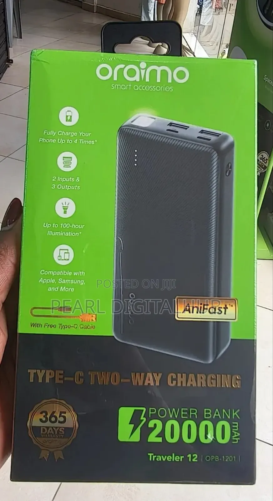 Type C-2 Way Charging Power Bank 2000mah