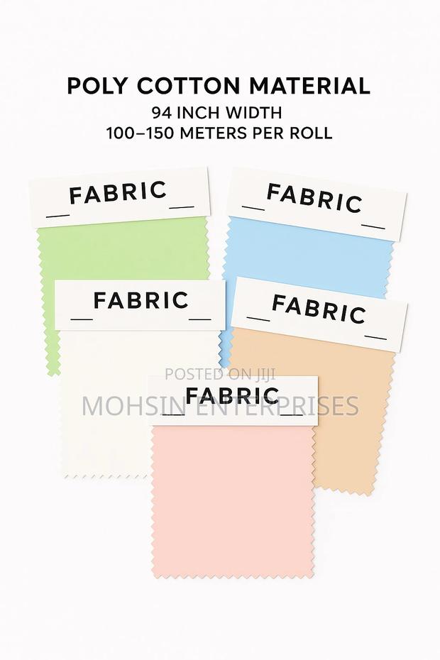 Durable Poly Cotton Bedsheet Fabric – Wide Versatile - main view