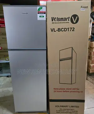 Silver Volsmart 172litres Double Door Refrigerator