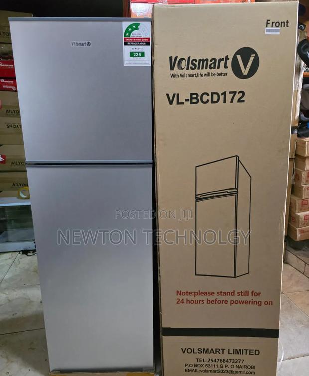 Silver Volsmart 172litres Double Door Refrigerator