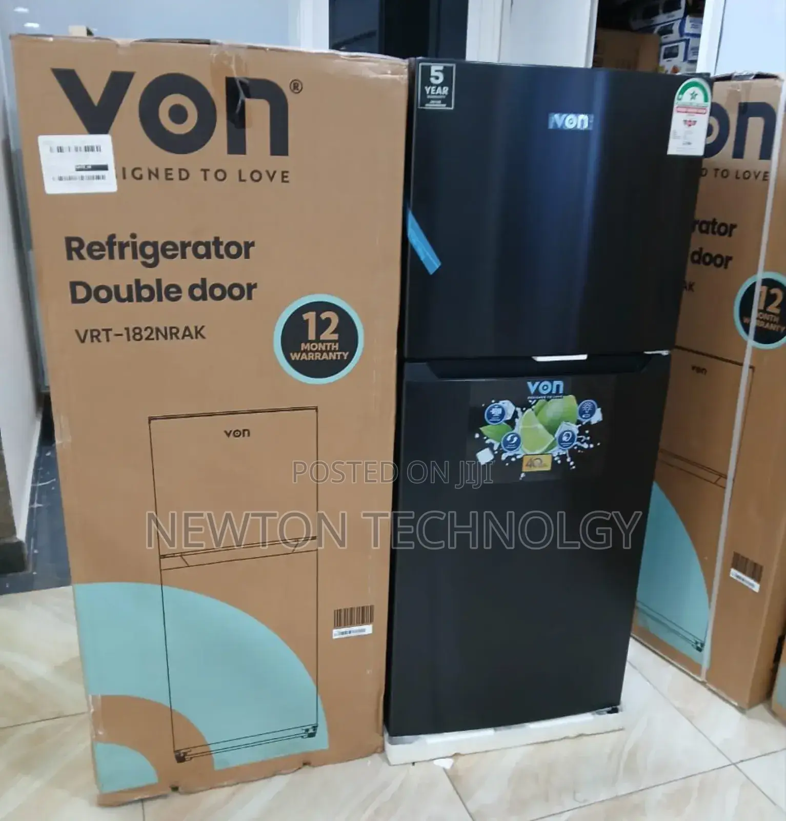 182 Litres No Frost Von Fridge