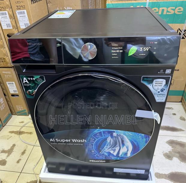 Hisense 12kg Washing Machine Series7 Wifi Touchscreen - main view