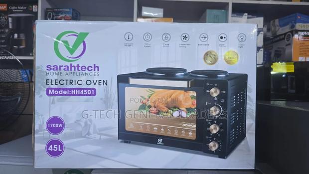 Sarahtech Electric Oven With 2 Hotplates - main view