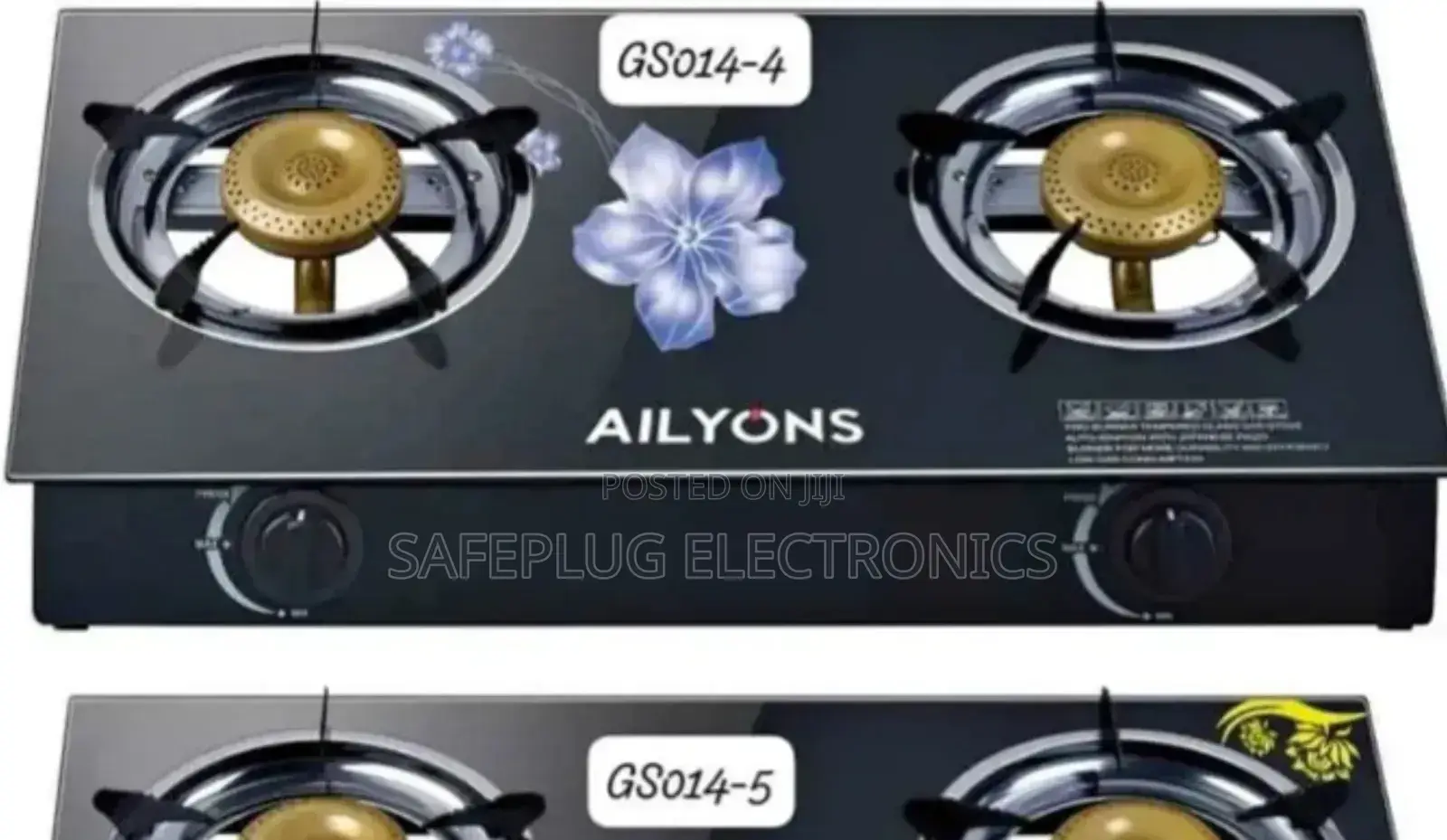 Glass Table Top Cooker, Ailyons 2 Burner, Gas Stove