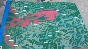 Premium Physical Relief Map Architectural Models