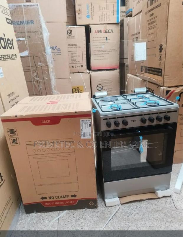 60*60 Von Cooker 3 Gas + 1 Electric Standing Cooker