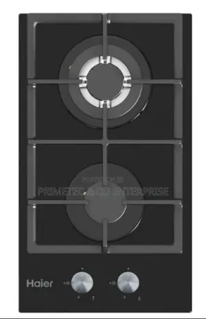 Haier Glass Inbuilt 2 Burner With Wok Burner Hob Cooker