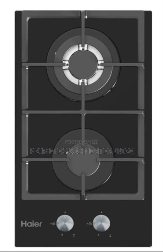 Haier Glass Inbuilt 2 Burner With Wok Burner Hob Cooker
