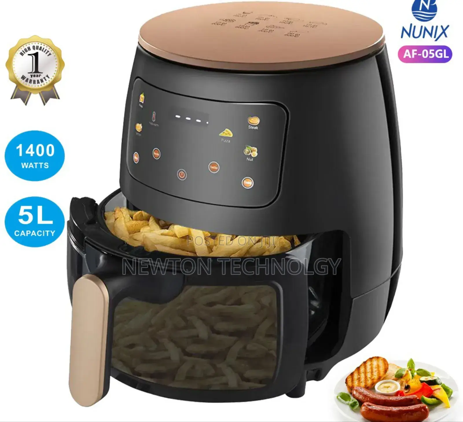 New Model 5 Litres Nunix Airfryer