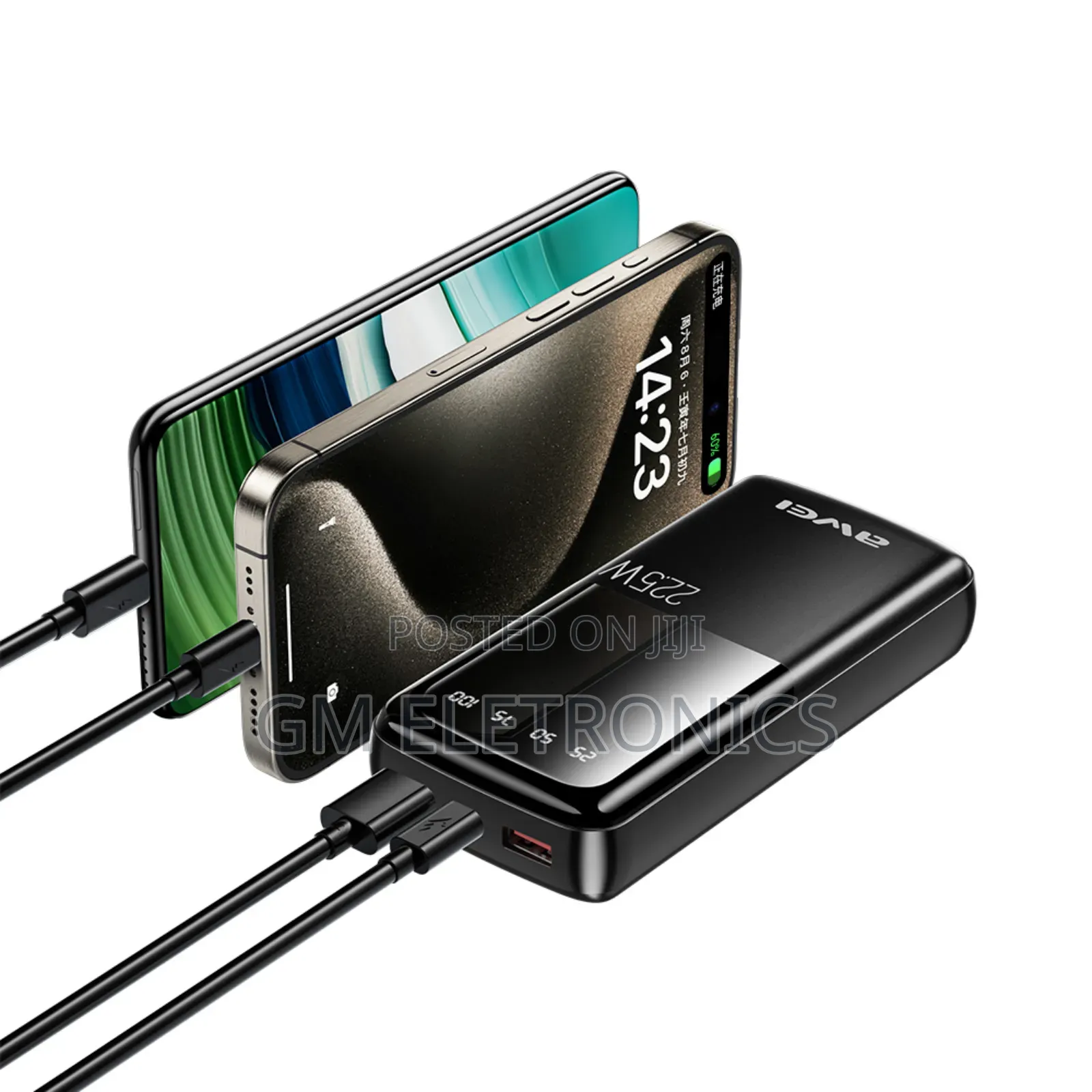 22.5w Fast Charge Awei 20000mah Portable Powerbank-New.