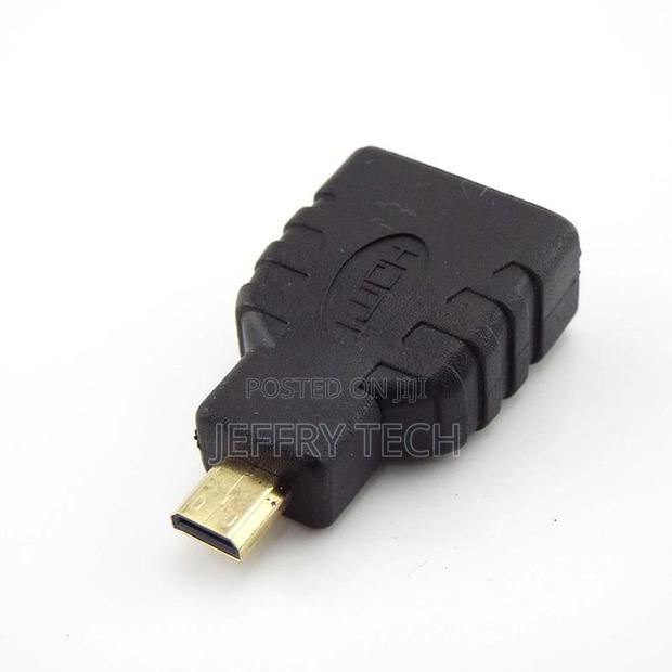 5pcs Micro Hdmi-Compatible Male to Female Adapter Type D To