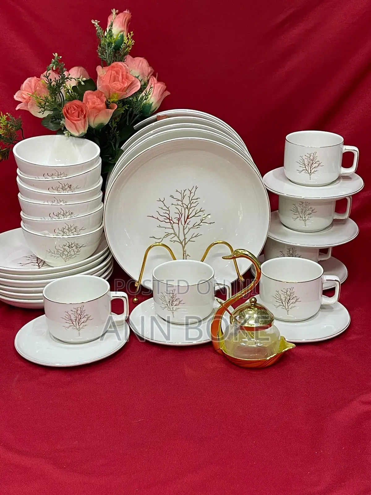  *Generic 30 Piece Ceramic Tree Dinner Set*.