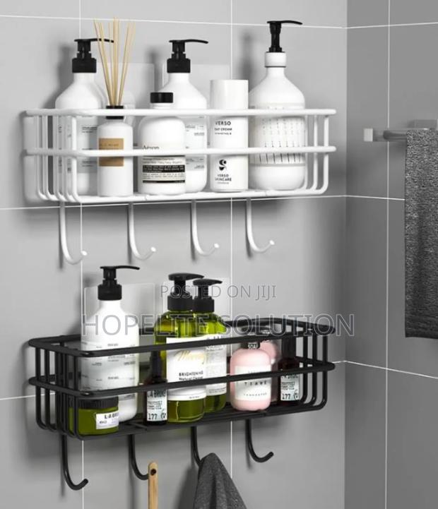 Bathroom Organizer With Hooks