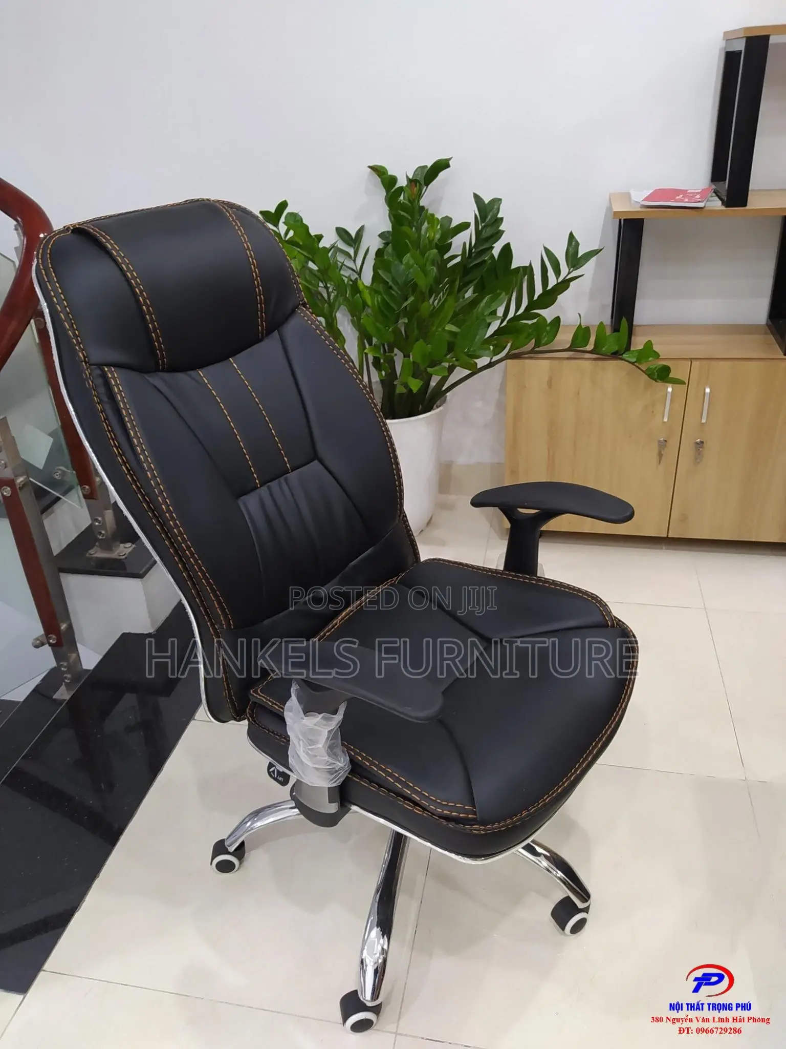 Leather Recliner Office Chair