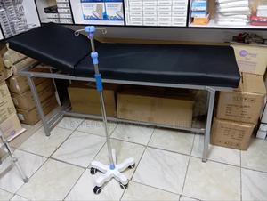 Examination Couch and Drip Stand - main view
