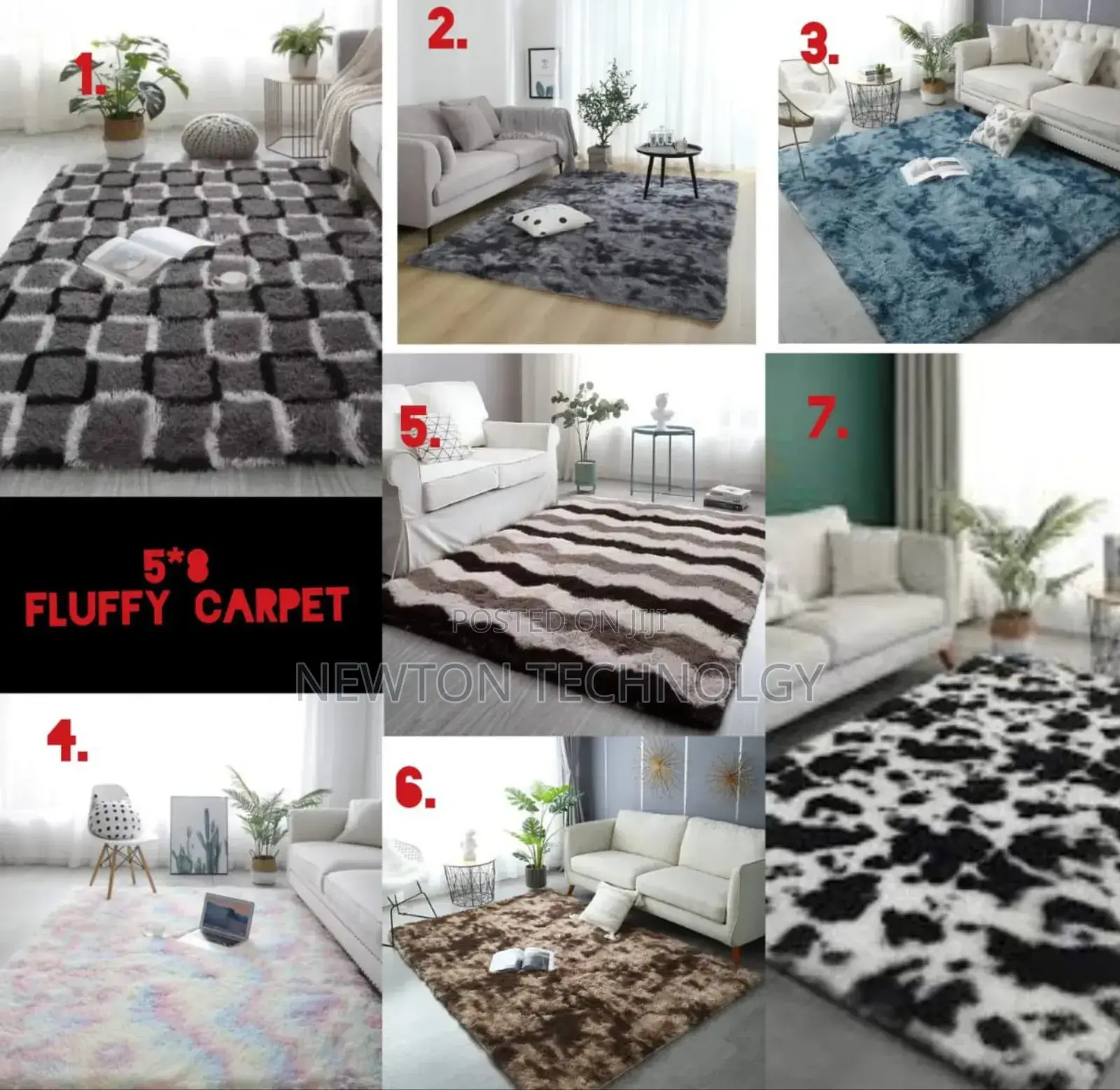 *Material:* Fluffy
Size : 5*8