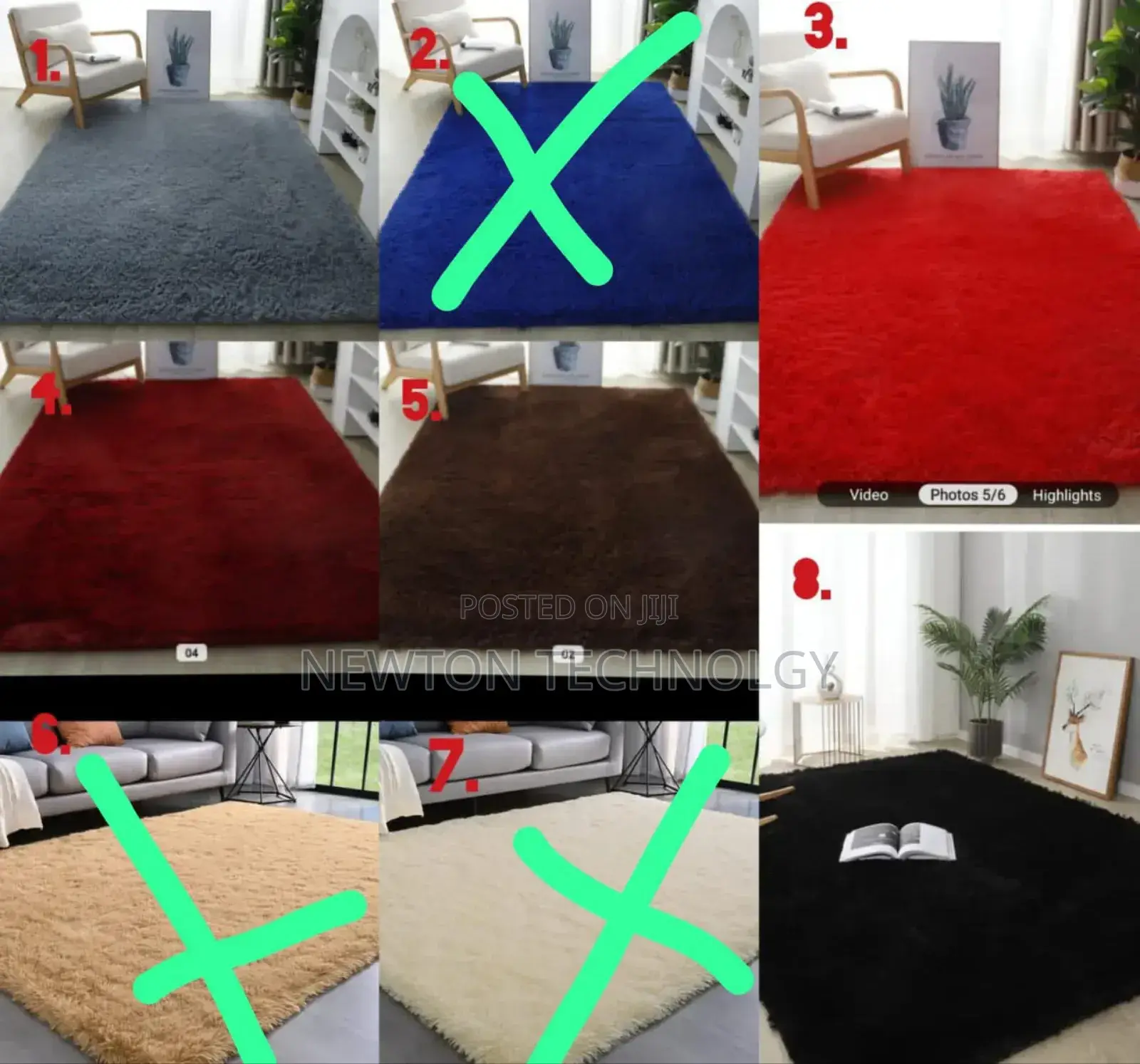 *Material:* Fluffy
 Size : 5*8