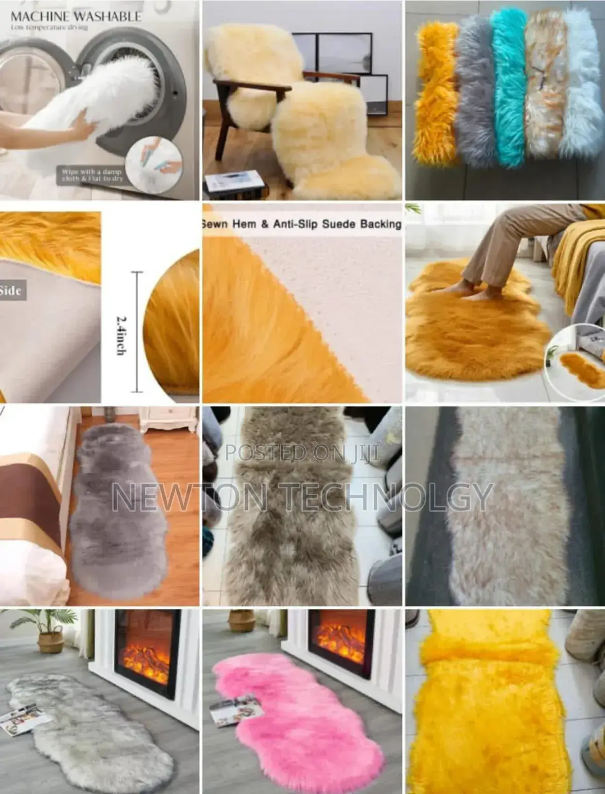 Faux Fur Carpets* 60by180cm
