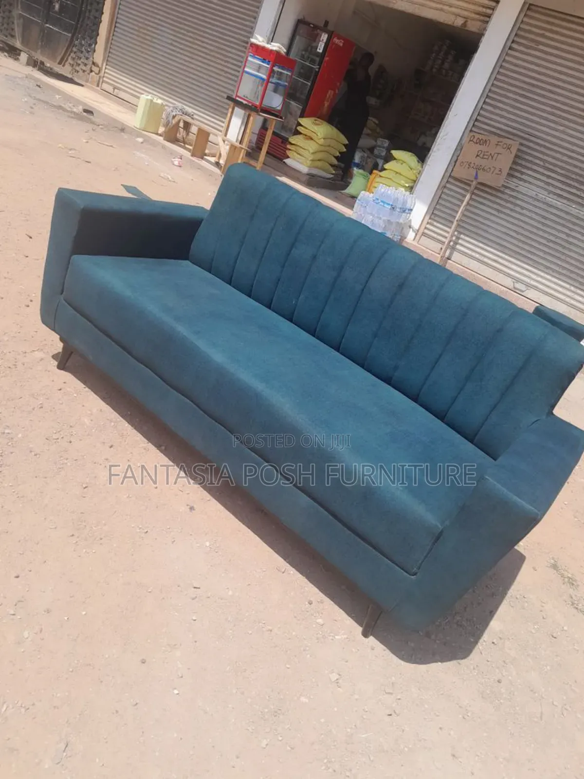 3-Seater Modern Teal Sofa Now Available