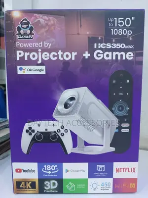 Hcs350 Max Android Gaming Projector With X2 Controllers